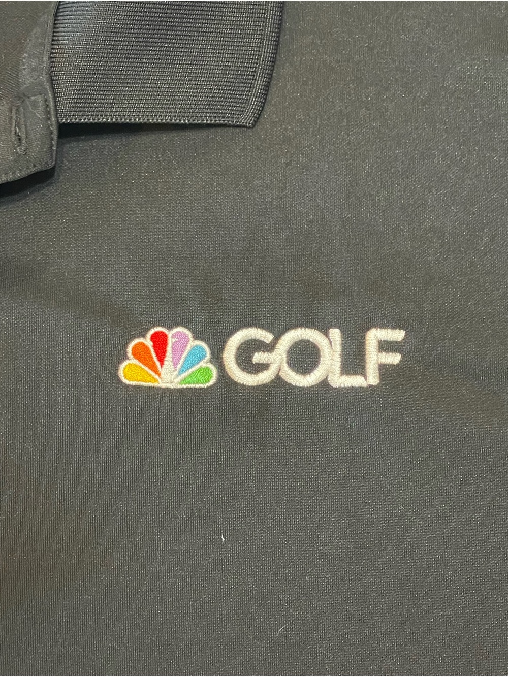 Adidas NBC Golf Men's Performance Polo Shirt Black 2XL Tour Issue Crew